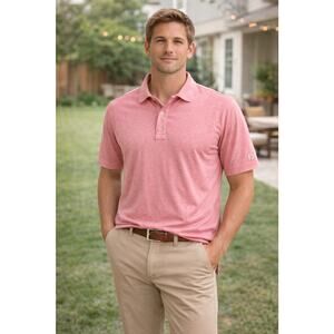 FootJoy MENS GOLF POLO SHIRT - Size XXL - PINK